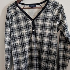 ⭐3/$21⭐Chaps Plaid Long Sleeve Top